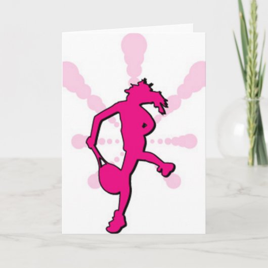 De speler van het tennis kaart (Voorkant)