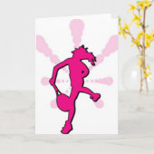 De speler van het tennis kaart (Gele Bloem)