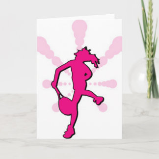 De speler van het tennis kaart