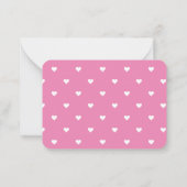 De Speler van het Verslag van de Valentijnsdag van Notitiekaartje (Achterkant)