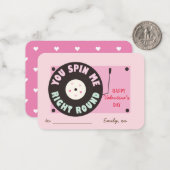 De Speler van het Verslag van de Valentijnsdag van Notitiekaartje (Voorkant / Achterkant in situ)