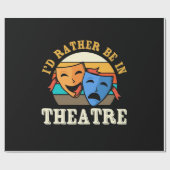 De speler zou eerder in het theater zijn cadeaupapier (Vlak)