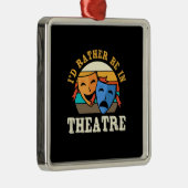 De speler zou eerder in het theater zijn metalen ornament (Rechts)