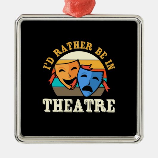 De speler zou eerder in het theater zijn metalen ornament (Voorkant)