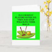 De spelergrap van het CROQUET Kaart (Gele Bloem)