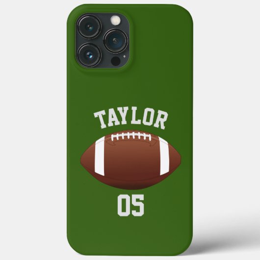 De spelernaam en het Football van de Koel van het Case-Mate iPhone Case (Achterkant)