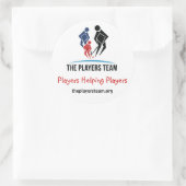 De spelers team grote ronde Stickers (Tas)