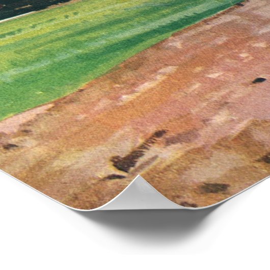  de Spelers van Baseball van de Sport Pitcher op M Poster (Hoek)