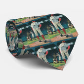  de Spelers van Baseball van de Sport Pitcher op M Stropdas (Opgerold)