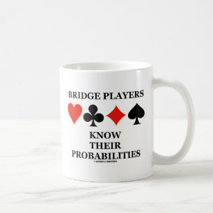 De Spelers van de brug kennen hun waarschijnlijkhe Koffiemok