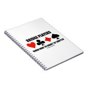 De spelers van de brug weten hoe te aan dertien te notitieboek (Rechterzijde)