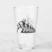  de Spelers van het Football van Sport, Quarterbac Glas (Achterkant)