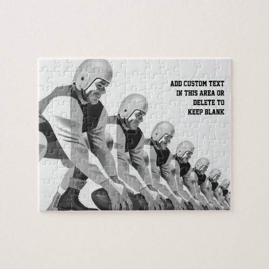 de Spelers van het Football van Sport, Quarterbac Legpuzzel (Horizontaal)