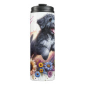 De spetterende bloei van de Portugese Waterhond Thermosbeker (Voorkant)