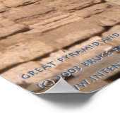 De Sphinx en de Grote Pyramide bij Giza Poster (Hoek)