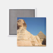 De Sphinx en de piramide van Khafre, Giza Magneet (Voorkant / Achterkant)