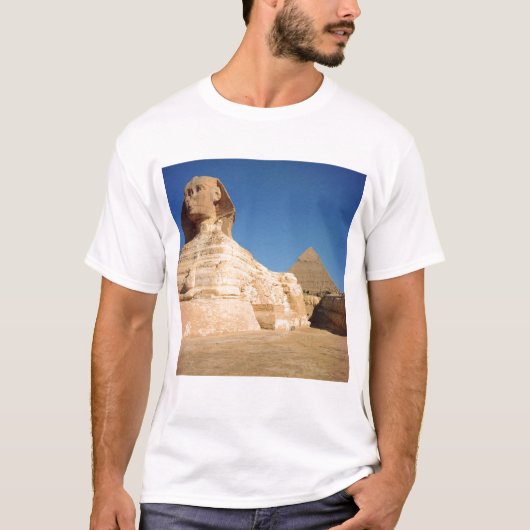 De Sphinx en de piramide van Khafre, Giza T-shirt (Voorkant)