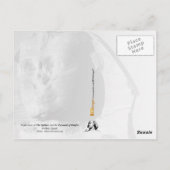 De Sphinx en de Pyramide van Khafre 's nachts Briefkaart (Achterkant)