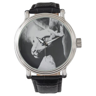 De Sphynx Cat Feline Origineel Kunsthorloge Horloge