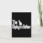 De Sphynxfather Funny Cat Dad Shirt Mannen Sphynx  Kaart (Voorkant)