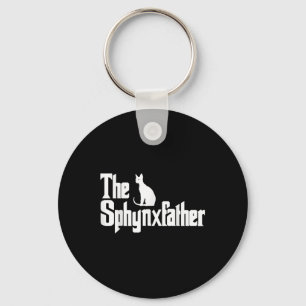 De Sphynxfather Funny Cat Dad Shirt Mannen Sphynx  Sleutelhanger