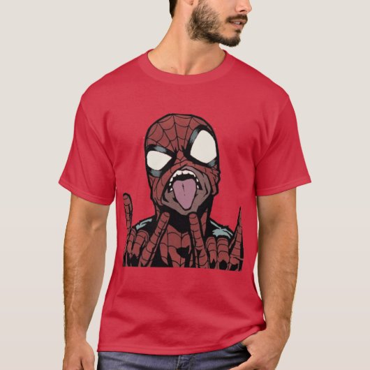 DE SPIDER PUNK vrienden vintage T-shirt (Voorkant)