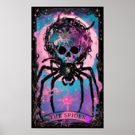 De Spider Tarot Kaart Witchy Poster (Voorkant)