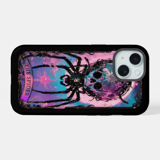 De Spider Tarot Kaart Witchy Vibes iPhone case iPhone 15 Case (Achterkant horizontaal)