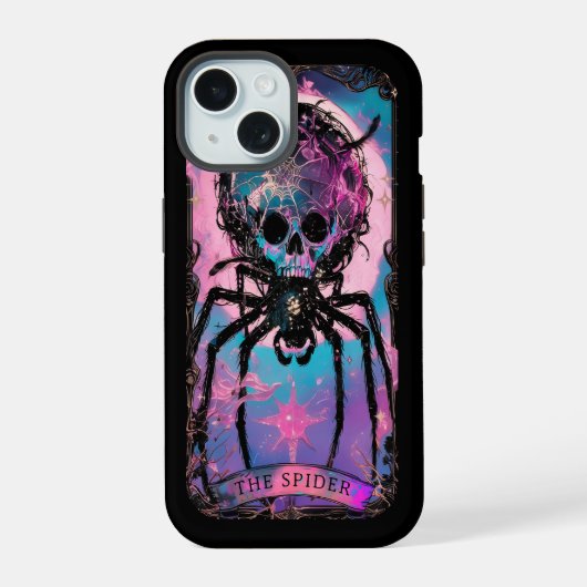 De Spider Tarot Kaart Witchy Vibes iPhone case iPhone 15 Case (Achterkant)