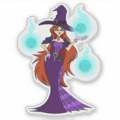 De Spiderweb Witch Sticker (Voorkant)