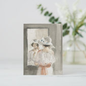 De spiegel van James McBey Briefkaart (Staand voorkant)