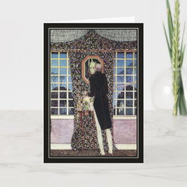 De spiegel van Kay Nielsen Halloween Kaart