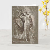 De spiegel van Venus | Walter Crane Kaart (Gele Bloem)