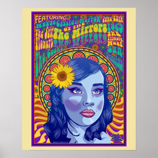 De spiegelbandretro van het poster (Voorkant)