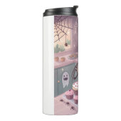 De Spin Bakker | Kawaii Halloween Poster Thermosbeker (Gedraaid links)