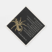 De spin en het vliegengedicht servet (Hoek)