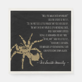 De spin en het vliegengedicht servet