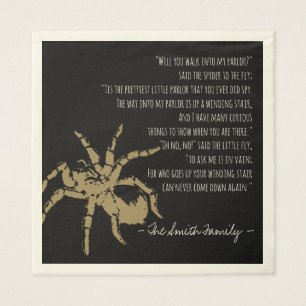 De spin en het vliegengedicht servet