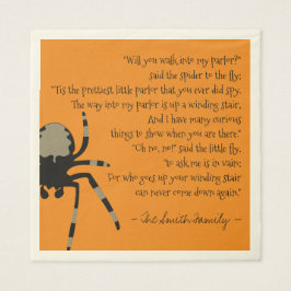 De spin en het vliegengedicht servetten