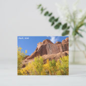 De Spin Mesa van het vergift in de herfst - Moab Briefkaart (Staand voorkant)
