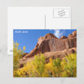 De Spin Mesa van het vergift in de herfst - Moab Briefkaart (Voorkant / Achterkant)
