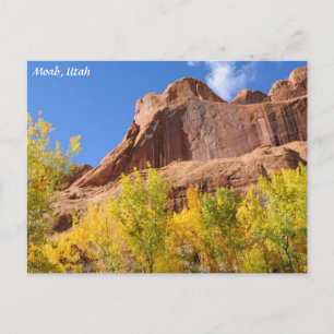 De Spin Mesa van het vergift in de herfst - Moab Briefkaart