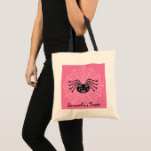 De Spin van Girlie op Web Gepersonaliseerd Tote Bag (Voorkant (product))
