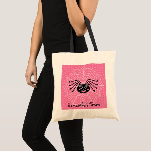De Spin van Girlie op Web Gepersonaliseerd Tote Bag (Voorkant (product))