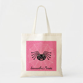 De Spin van Girlie op Web Gepersonaliseerd Tote Bag