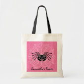 De Spin van Girlie op Web Gepersonaliseerd Tote Bag (Voorkant)