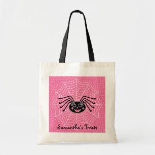 De Spin van Girlie op Web Gepersonaliseerd Tote Bag