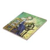 De Spinner door Vincent van Gogh Tegeltje (Zijkant)