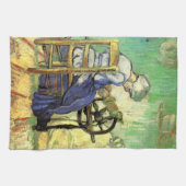 De Spinner door Vincent van Gogh Theedoek (Horizontaal)
