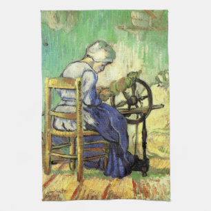De Spinner door Vincent van Gogh Theedoek